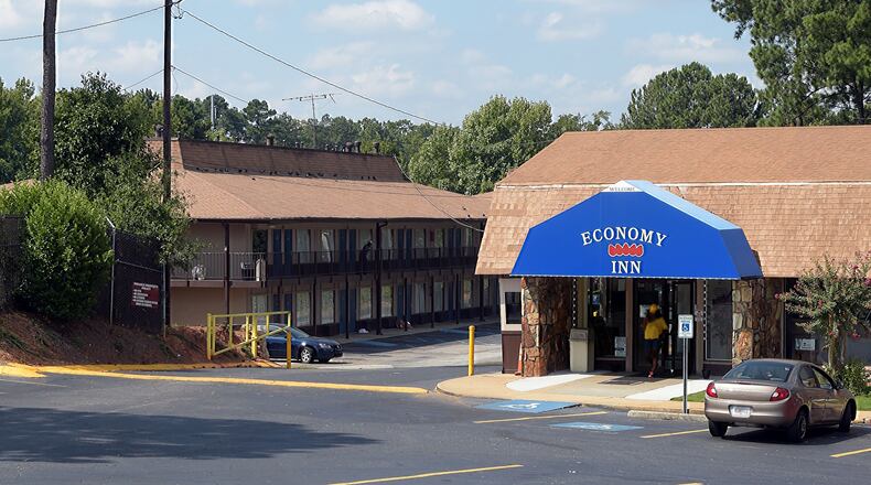 The Economy Inn on Wesley Chapel Road lost water service because it hadn’t paid $209,000 in water bills. KENT D. JOHNSON/kdjohnson@ajc.com