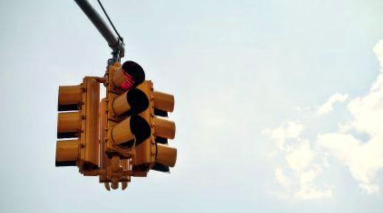 A new high-tech traffic signal is being installed at the intersection of Technology Parkway and Technology Parkway South in Peachtree Corners. (Courtesy Curiosity Lab)