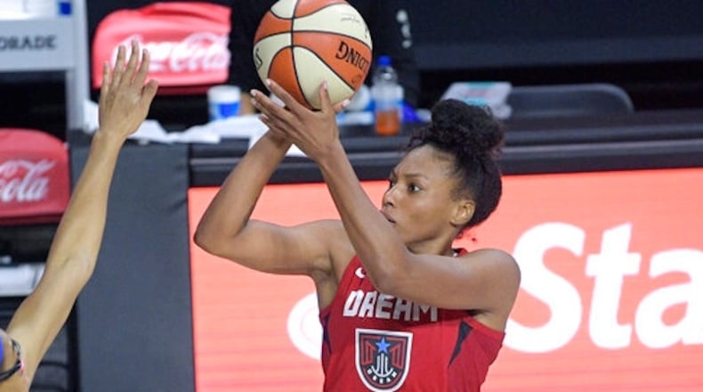 Betnijah Laney scored 22 points for the Dream. AP file photo