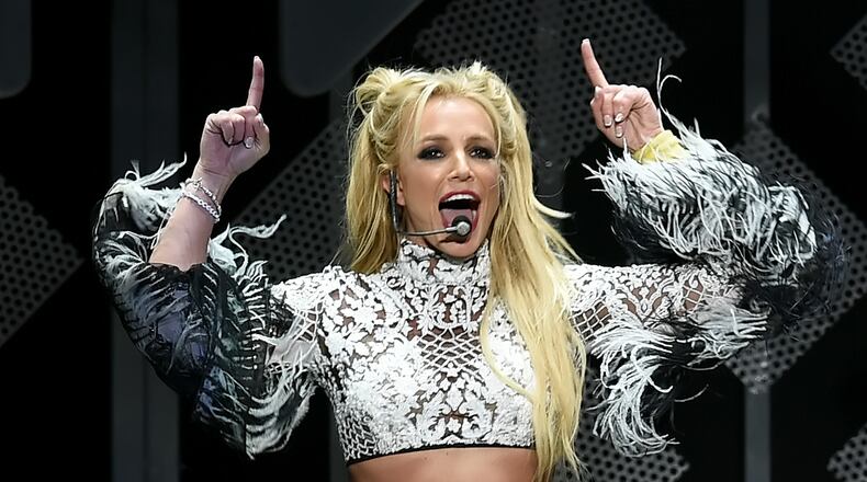 LOS ANGELES, CA - DECEMBER 02: Singer Britney Spears performs onstage during 102.7 KIIS FM's Jingle Ball 2016 presented by Capital One at Staples Center on December 2, 2016 in Los Angeles, California. The trailer for a Lifetime TV movie biopic on the singer, which has not been approved by her camp, was released Jan. 23. 2017. (Photo by Kevin Winter/Getty Images for iHeartMedia)