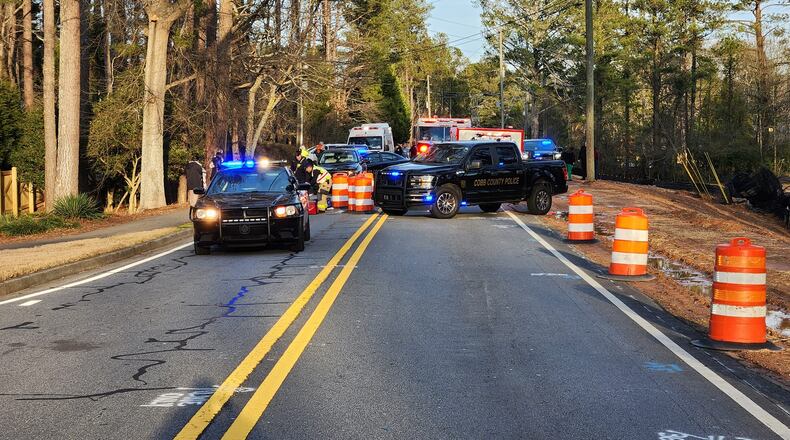 A 12-year-old boy was taken to Children’s Healthcare of Atlanta at Scottish Rite after being struck on Sewell Mill Road, police said.