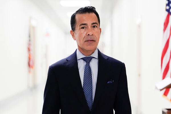 Anthony Bernal, aide to former first lady Jill Biden, arrives to testify before the House Oversight Committee at the Rayburn House Office Building, Wednesday, July 16, 2025, on Capitol Hill in Washington. (AP Photo/Julia Demaree Nikhinson)