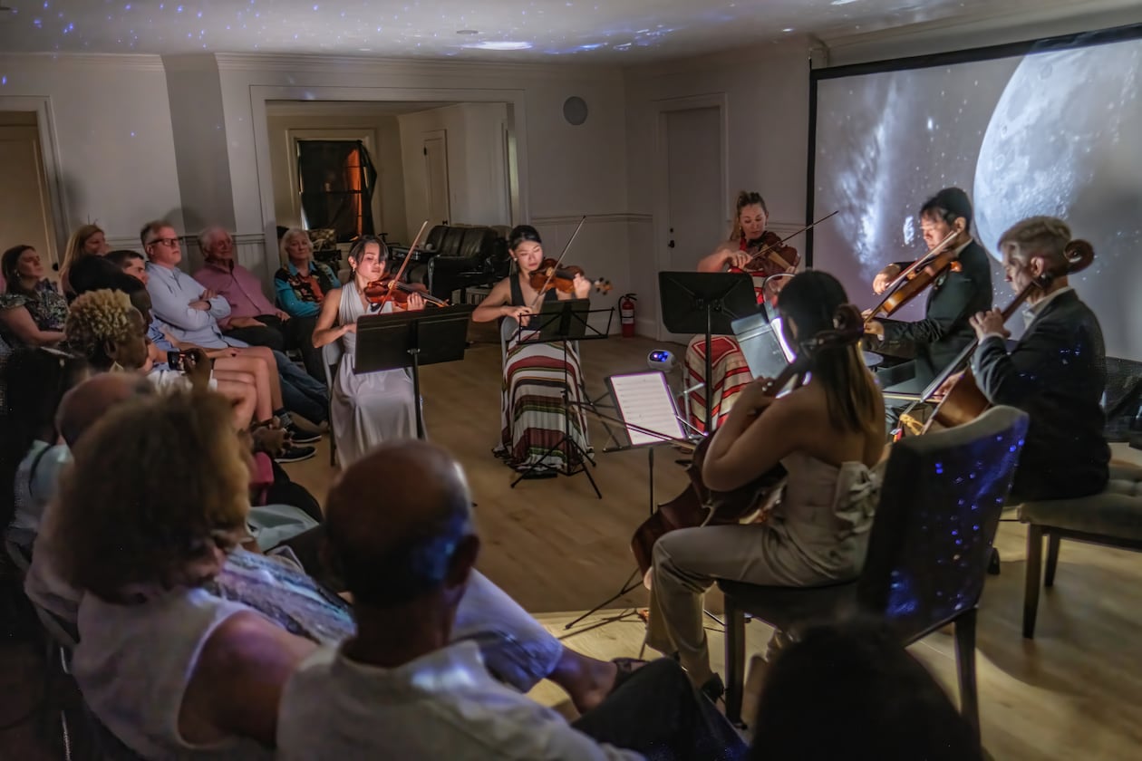Last year's Classical Remix Music Festival included a "Music Under the Moon" concert. Now in its second year, the festival is presenting three upcoming concerts, starting with “Bridgerton & Mendelssohn” on Sunday at Autrey Mill Nature Preserve. (Photo courtesy of Classic Remix Music Festival/Scott Turner)