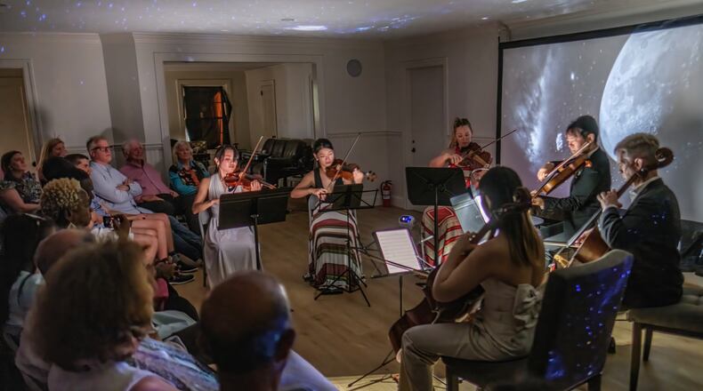 Last year's Classical Remix Music Festival included a "Music Under the Moon" concert. Now in its second year, the festival is presenting three upcoming concerts, starting with “Bridgerton & Mendelssohn” on Sunday at Autrey Mill Nature Preserve. (Photo courtesy of Classic Remix Music Festival/Scott Turner)