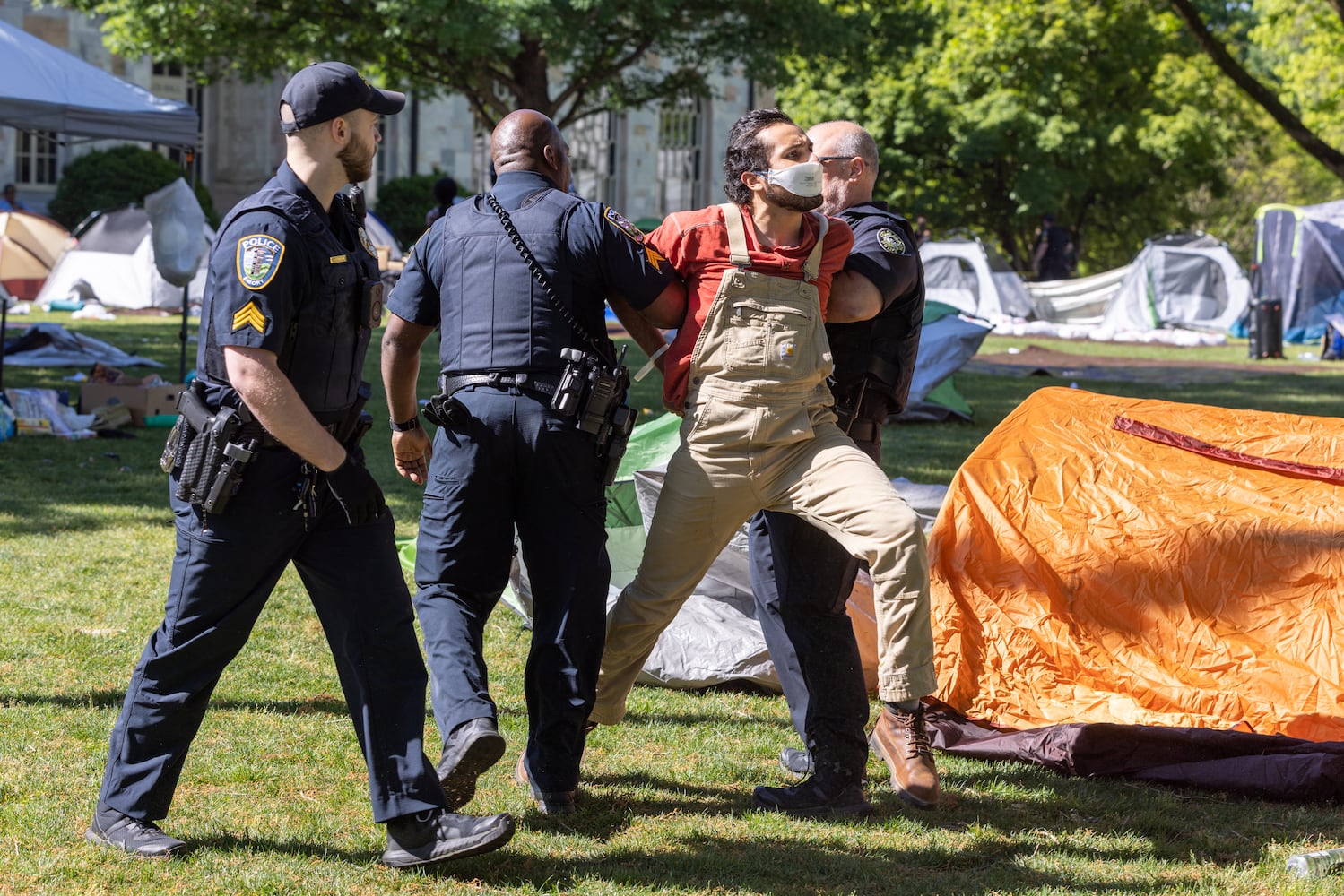 Emory University Protesters and Encampment
