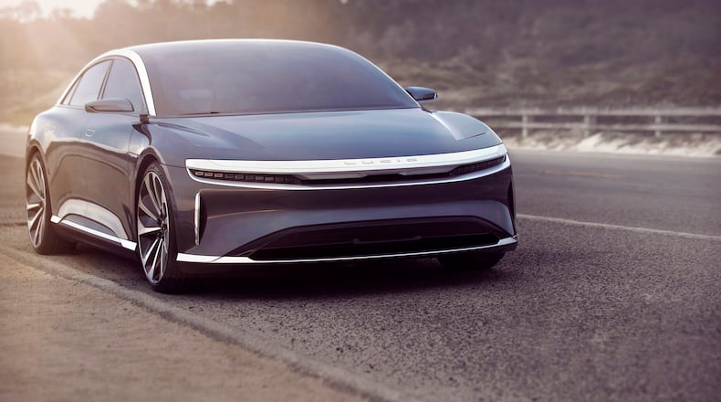 Electric car makers such as California-based Lucid Motors are pushing for legislation that would allow them to sell their vehicles in Georgia without going through traditional car dealers. (Lucid/TNS)