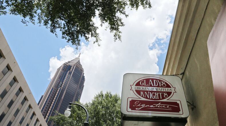 Gladys Knight’s Chicken and Waffles, operated by Knight’s son, Shanga Hankerson, was shut down after the Georgia Department of Revenue has raided it for unpaid taxes but has since reopened under state receivership. Gladys Knight is not involved in the investigation. BOB ANDRES / BANDRES@AJC.COM