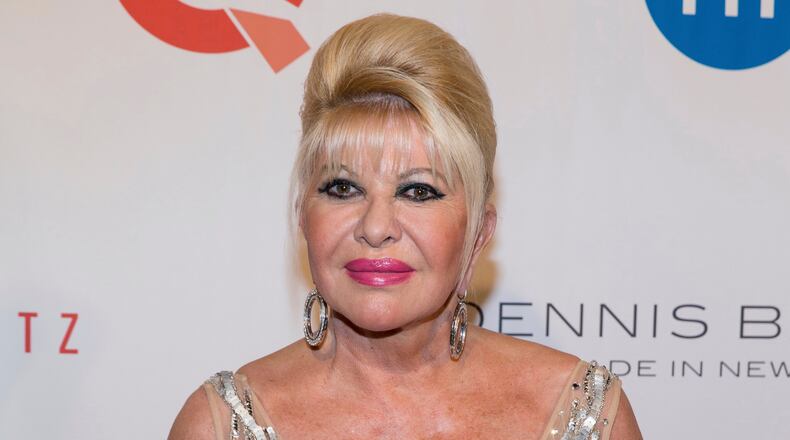 FILE - In this May 9, 2016 file photo, Ivana Trump, ex-wife of President Donald Trump, attends the Fashion Institute of Technology Annual Gala benefit in New York. (Photo by Michael Zorn/Invision/AP, File)