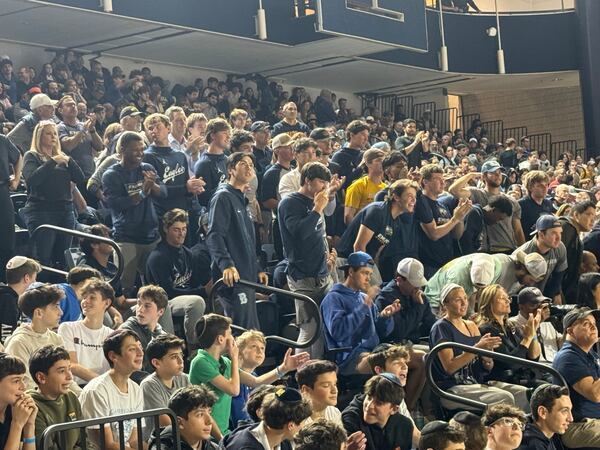 Emory University played Yeshiva University in a college basketball playoff game that doubled as a moment of Jewish pride. (Greg Bluestein/AJC)