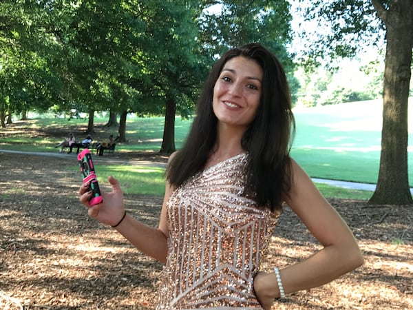  Kayla Leigh of Lakeland dressed up for the occasion. She said she has tried out several times for this show and others but no luck. CREDIT: Rodney Ho/rho@ajc.com