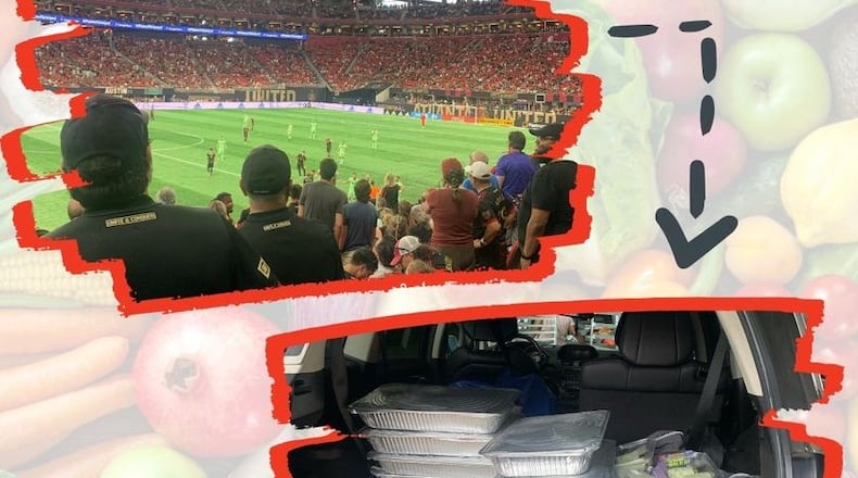 Thanks to such donors as Mercedes Benz Stadium, surplus food after matches, games, concerts and other events is delivered to such groups as Chris180 and My Sister's House. (Courtesy of Second Helpings Atlanta)