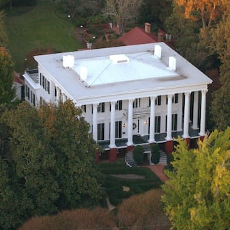 The University of Georgia's President's House on Prince Avenue in Athens as photographed Thursday, October 30, 2003. (Bita Honarvar/AJC)