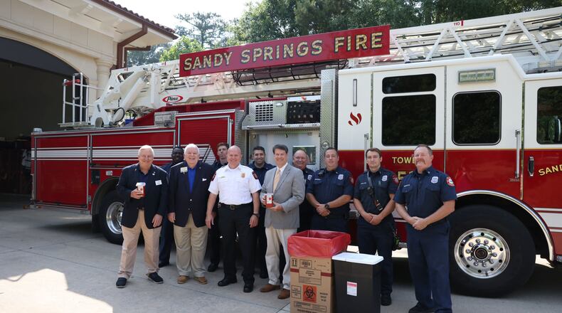 The Sandy Springs Fire Department, in partnership with the Sandy Springs Rotary Club, is collecting expired medications, sealed needles and personal protection equipment for proper disposal. (Courtesy City of Sandy Springs)
