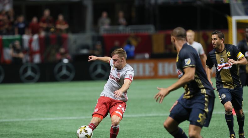 September 27, 2017 Atlanta United midfielder Julian Gressel came in as the starter and quickly got into action in the first half en contra Philadelphia Union.