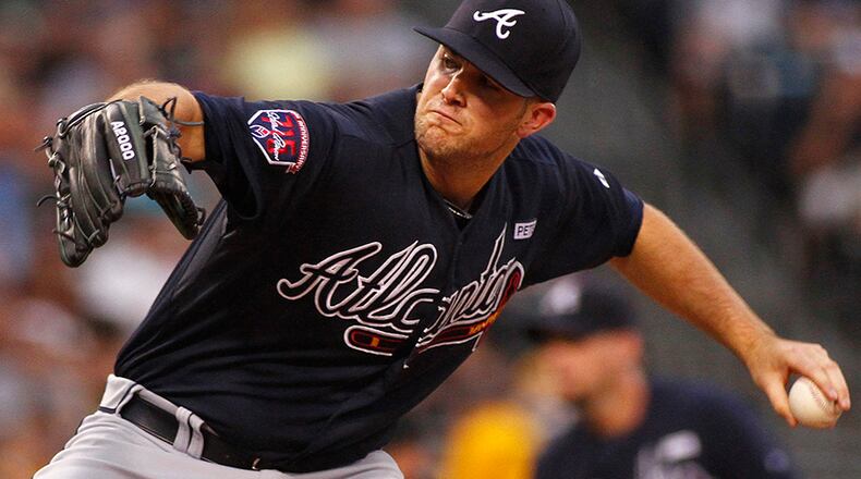 Braves pitcher Alex Wood has only two wins (2-1) in his past five starts despite a 1.89 ERA and .200 opponents’ average in that span.