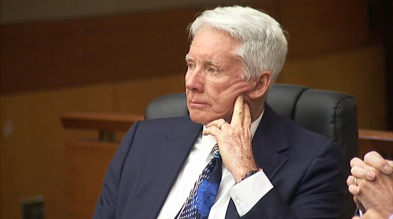 Tex McIver listens during his murder trial on March 27, 2018 at the Fulton County Courthouse. (Channel 2 Action News)