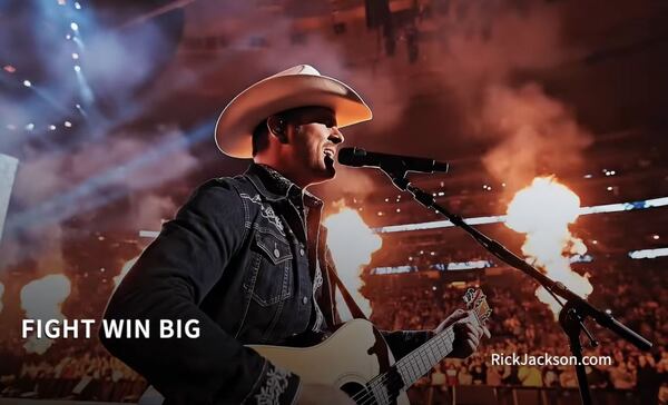 A screenshot from a music video ad for Rick Jackson, a Republican candidate for governor in Georgia.