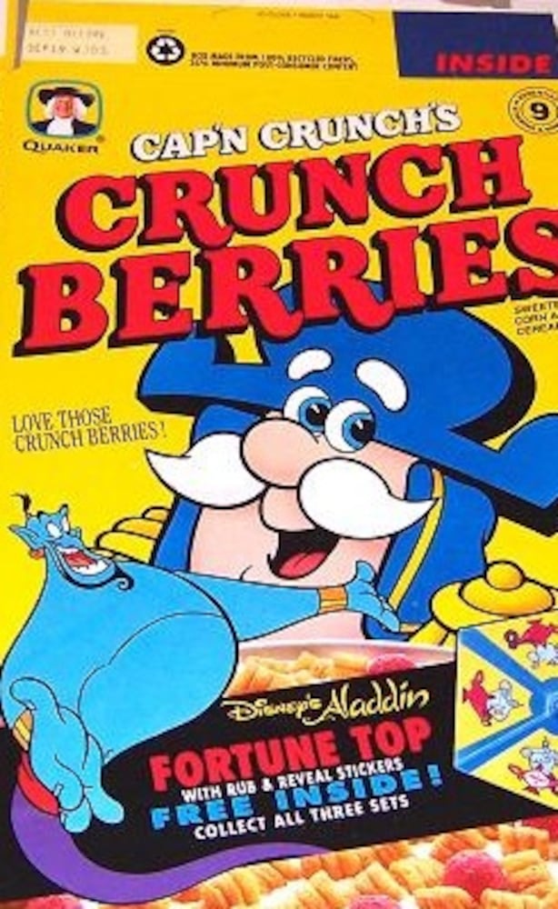 #9 - Quaker Oats Cap'n Crunch's Crunch Berries: 42.3% sugar by weight (According to Environmental Working Group's study of children's cereals)