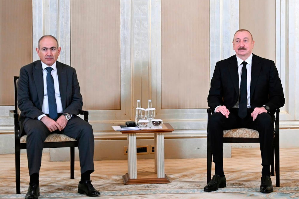 Nikol Pashinyan (left), prime minister of Armenia, and President Ilham Aliyev of Azerbaijan will be at the White House today.