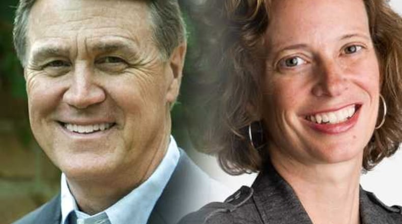 Republican David Perdue and Democrat Michelle Nunn are vying for Georgia's open U.S. Senate seat.