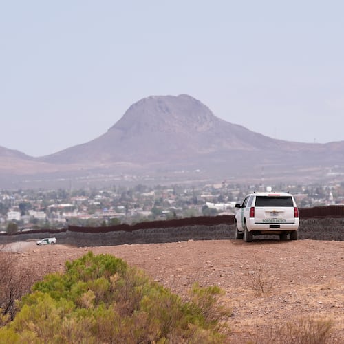 FILE - The U.S. Border Patrol keeps watch along the US-Mexico border Thursday, April 3, 2025, in Douglas, Ariz. (AP Photo/Ross D. Franklin,File)