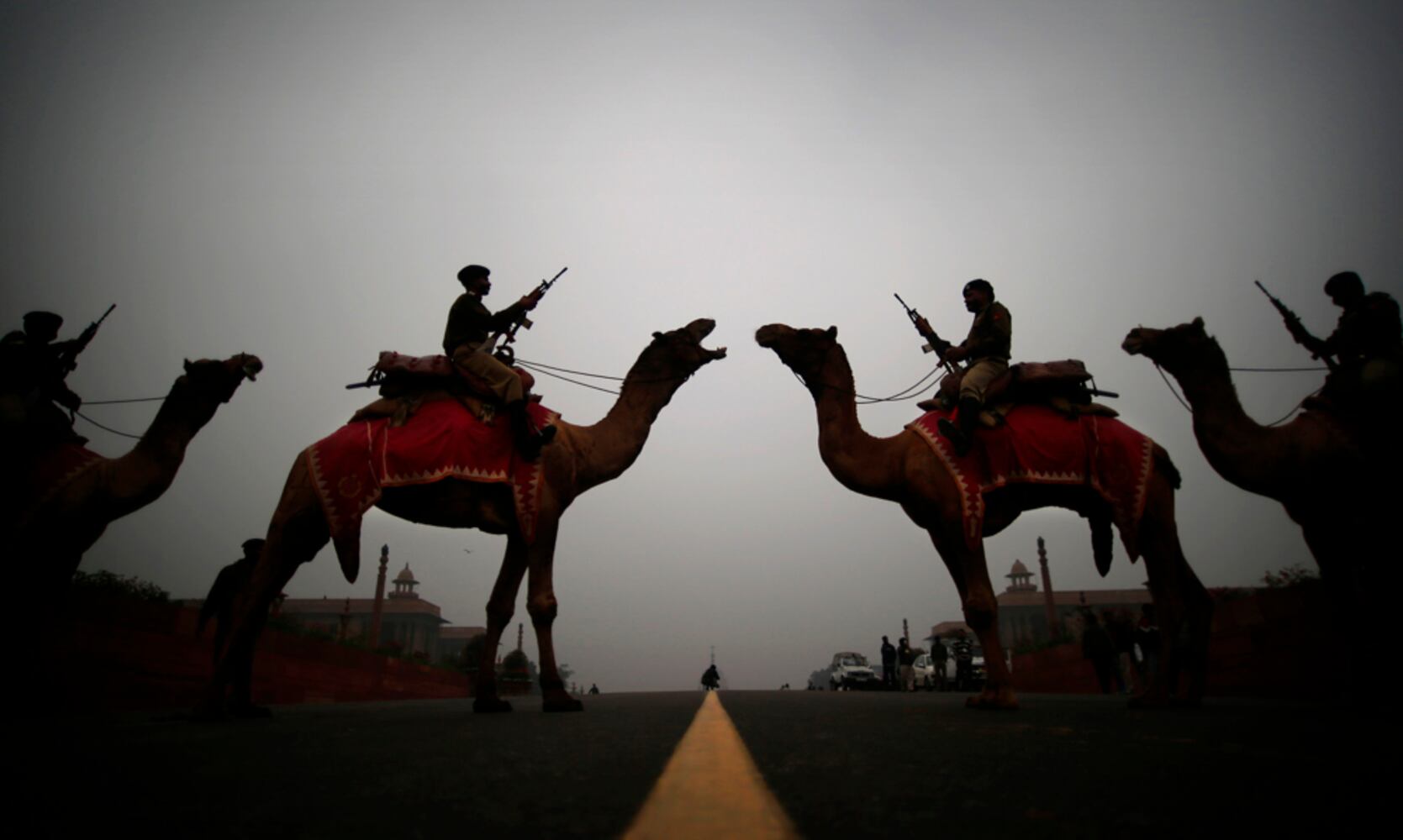 APTOPIX India Beating Retreat