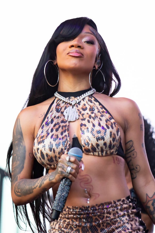 GloRilla was nominated twice in the best rap song category for “TGIF” and “Sticky,” as well as for her album "Glorious." (Ryan Fleisher for the AJC)