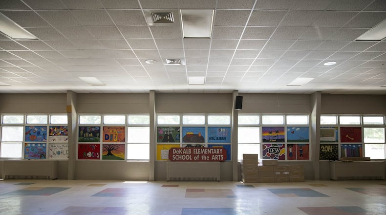06/20/2018 — Atlanta, GA - Construction and renovation is underway at the former DeKalb Elementary School of the Arts in Atlanta, Wednesday, June 20, 2018. The school is being transformed into an early learning center for more than 150 3-year-olds for the 2018-2019 school year. DeKalb County School District officials have tagged early learning as its latest tool to boost student outcomes, putting nearly $2 million toward an early learning center. ALYSSA POINTER/ALYSSA.POINTER@AJC.COM