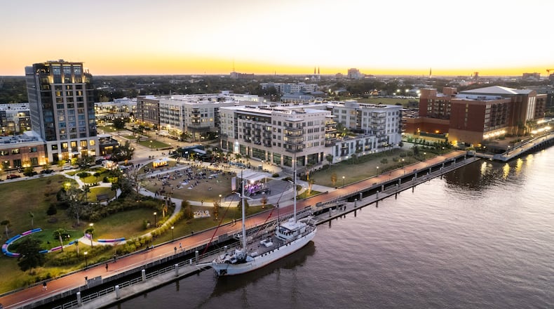 Eastern Wharf, the mixed-use community on the scenic Savannah riverfront, will be home to dining concepts Bodie's Chophouse and Coop de Ville. (Courtesy of Eastern Wharf)