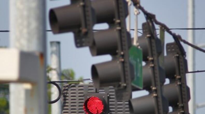A new traffic signal will be installed on U.S. 278 and Sweetwater Road in Powder Springs by Paran Homes to provide access to a new townhome community and a commercial area. AJC file photo