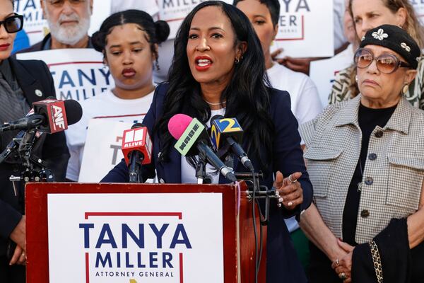 State Rep. Tanya Miller, D-Atlanta, announced her bid for attorney general last August. (Natrice Miller/AJC)