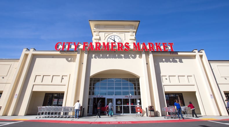 The City Farmers Market on Buford Highway in Chamblee is busy with shoppers.