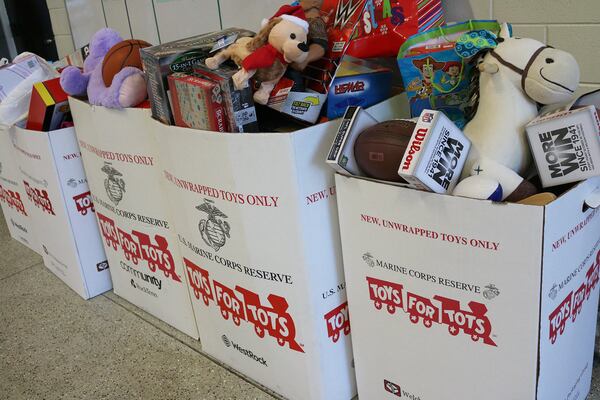 Toys for Tots, the nation’s most well-known toy donation drive run by the United States Marine Corps Reserve, is not expecting shortages, said David Cooper, the organization’s vice president of operations. He said the organization purchased about $16.5 million of toys this spring to mitigate any impact supply chain issues might have on donations. (Courtesy City of Johns Creek)