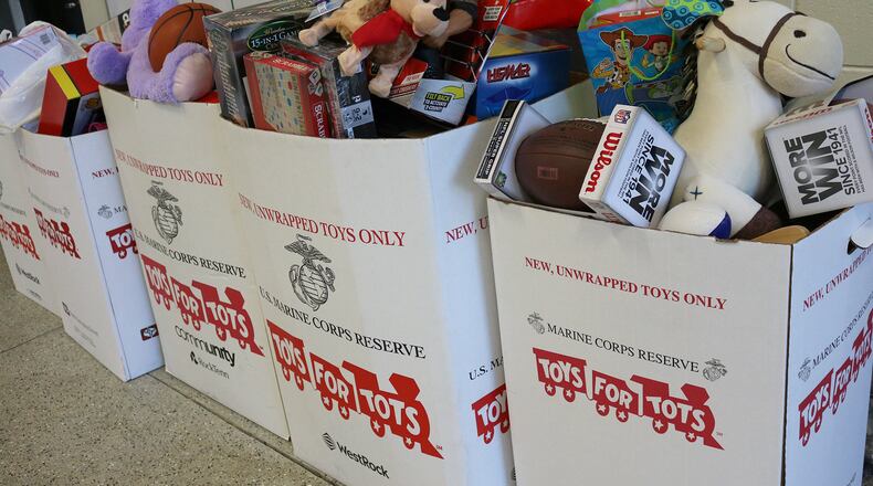 Johns Creek is hoping to bring smiles to less-fortunate children this holiday season by collecting donations of new toys during the city’s annual “Toys for Tots” campaign. (Courtesy City of Johns Creek)