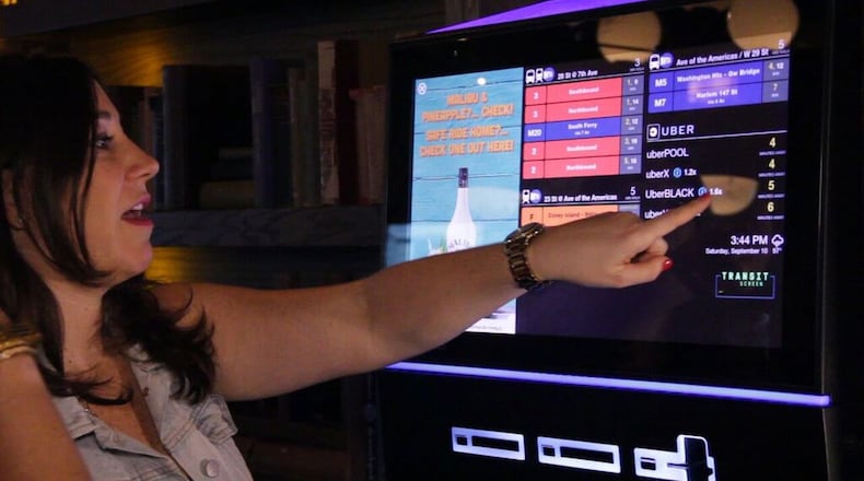 With the new TransitScreen functionality on TouchTunes jukeboxes, patrons can now see in real-time bus, train, subway and taxi routes as well as ride-hailing services such as Uber and Lyft to give them options to get home safely. There are currently 17 bars and taverns in Atlanta that have these newly updated jukeboxes, and more will have them soon. CONTRIBUTED BY TRANSITSCREEN