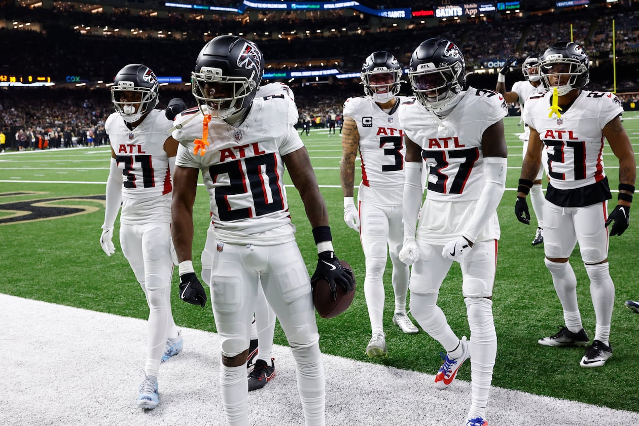 The Falcons defense played well on Sunday against the Saints in a 24-10 win, allowing just three points on offense. (Butch Dill/AP)