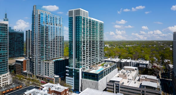 Society Atlanta is a 31-story residential tower at 811 Peachtree St., which opened in the summer of 2025. (Courtesy of Katie Bricker)