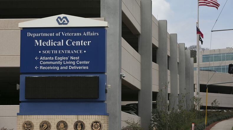 A 68-year-old veteran kill himself outside the Atlanta VA Medical Center in Decatur Saturday. Photo by Phil Skinner