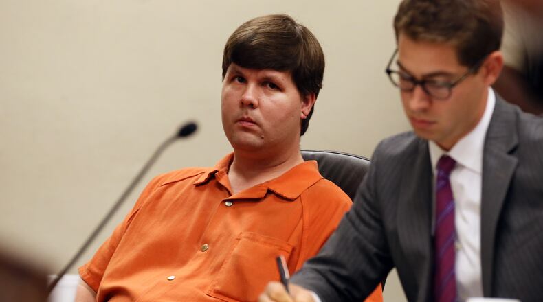 Justin Ross Harris in a court appearance just weeks after his 22 month-old son Cooper died in a hot car.