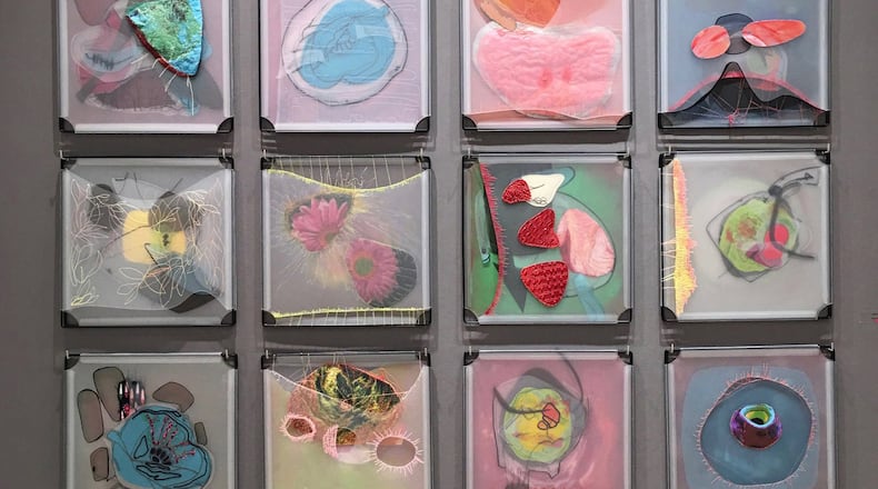 Leisa Rich, an Atlanta fiber sculptor, artist and educator, encourages viewers to touch and rearrange her popular mixed-media panels.