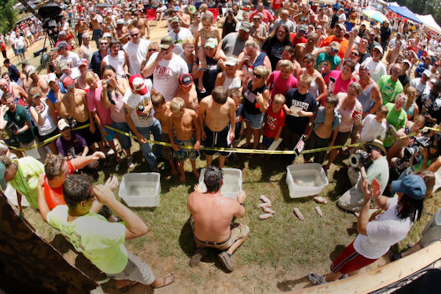 Toilet seat toss and more at Redneck Games