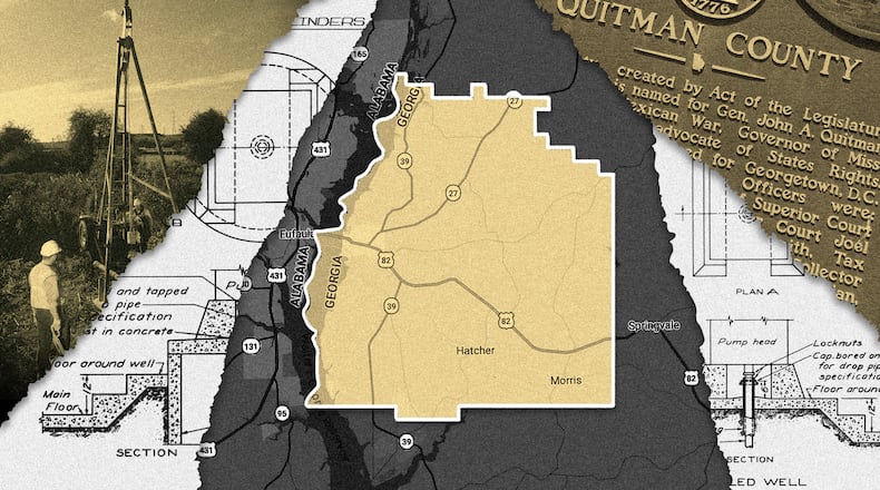 A Texas firm is seeking a permit to drill two wells in rural Quitman County, near the Alabama-Georgia border. (Photo Illustration: Broly Su / AJC | Source: Getty)