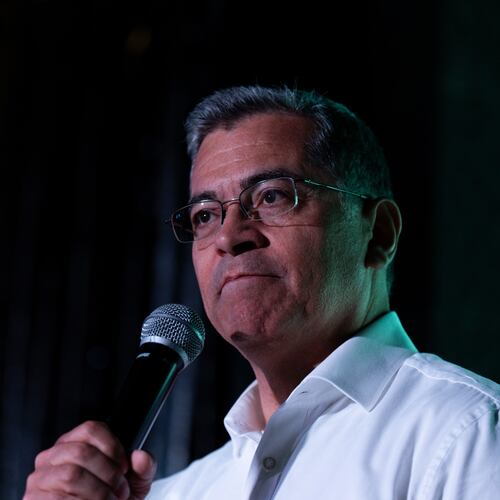 California gubernatorial candidate Xavier Becerra speaks during a campaign event in West Hollywood, Calif., Thursday, May 28, 2026. (AP Photo/Jae C. Hong)