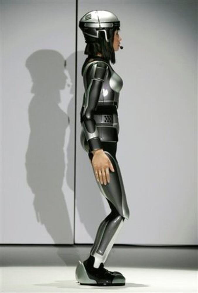 The fembot rocks the runway