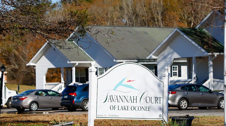A sign for the Savannah Court of Lake Oconee personal care home is visible on Monday, December 11, 2023, in Greensboro, GA. The senior care facility has a history of challenges, with ongoing state efforts to regulate and potentially close it down.
Miguel Martinez /miguel.martinezjimenez@ajc.com