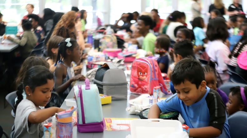 On July 12, 2019, a Summer Meals Spike Event was held at Rhodes Jordan Park to remind residents about the free summer meals program at three park facilities. (Coutersy Gwinnett County)