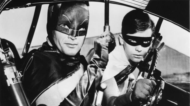On television, from 1966 to 1968 Adam West cruised Gotham City in the Batmobile as Batman, accompanied by Robin, the Boy Wonder, played by Burt Ward. File photo