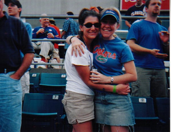 Randi Blick (left) and Jodi Sonenshine have been best friends since they were students at the University of Florida decades ago. (Courtesy of Jodi Sonenshine)