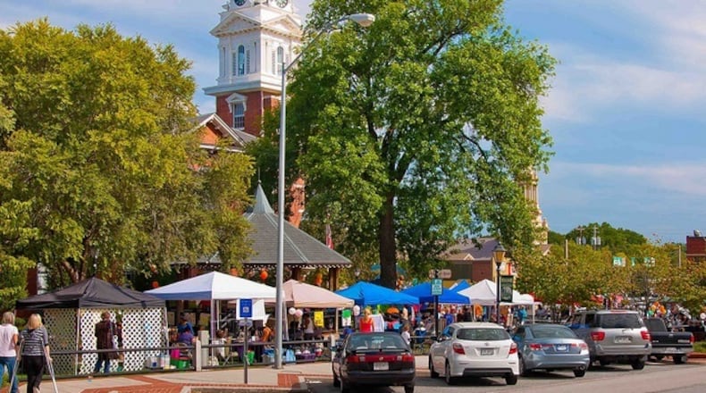 The downtown Lawrenceville square. FILE PHOTO