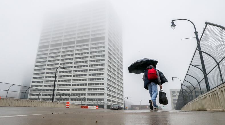 The afternoon high will only reach 48 degrees. The constant breeze of about 15 mph will cause temperatures to feel like they are in the high to mid-30s.